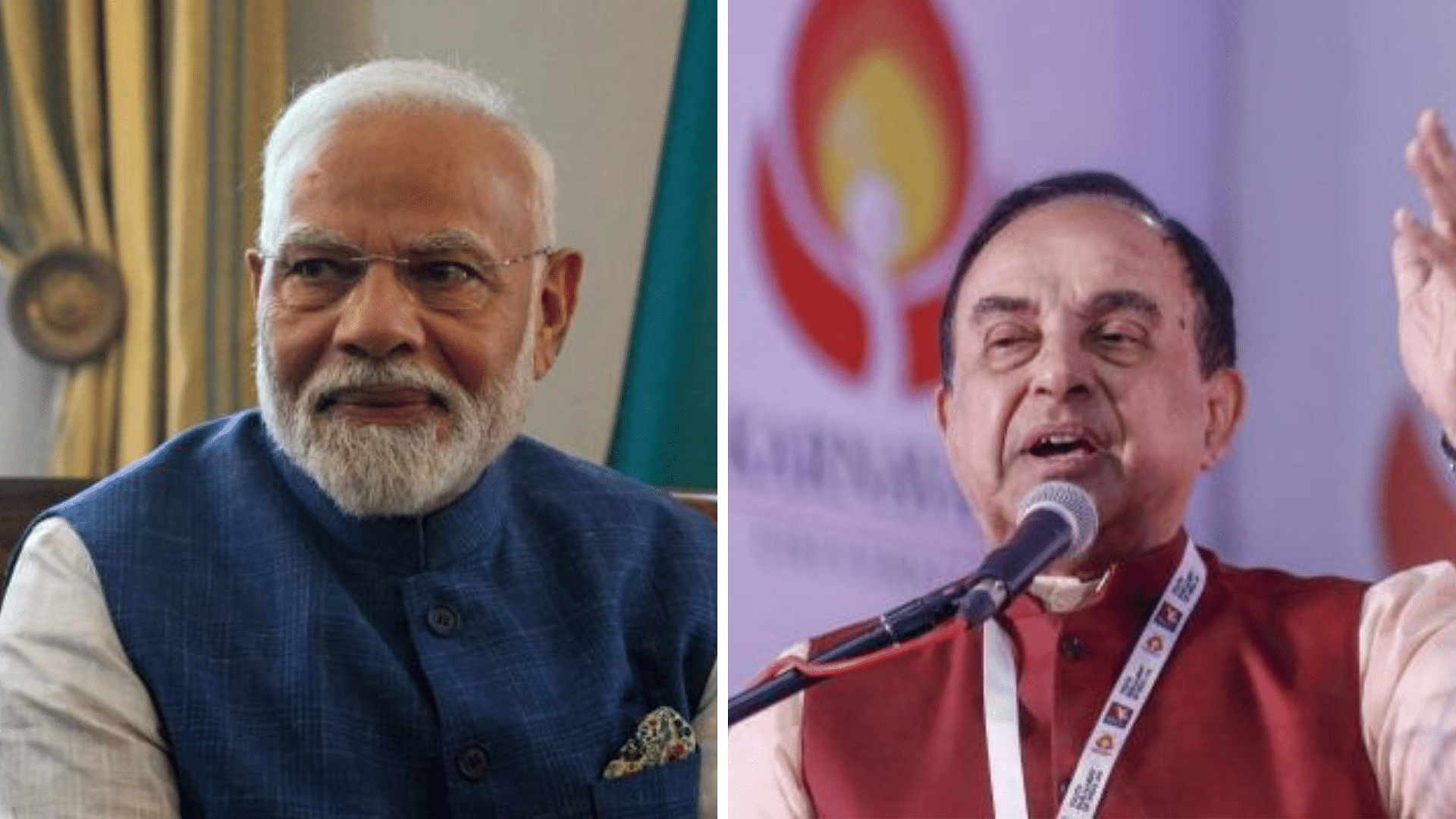 <div class="paragraphs"><p>Prime Minister Narendra Modi (L), BJP leader Subramanian Swamy.&nbsp;</p></div>